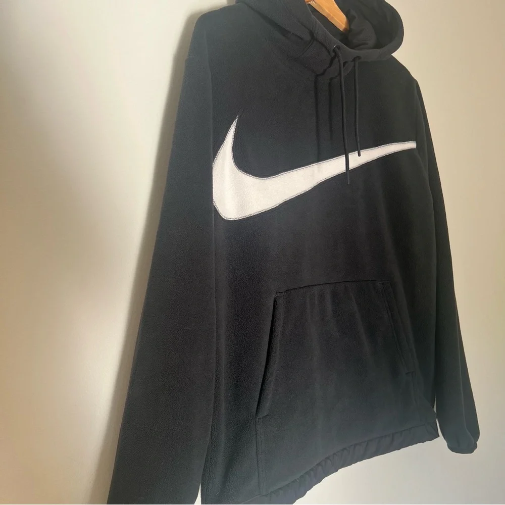 Nike Club Fleece Swoosh Pullover Hoodie Sweatshirt Size Small